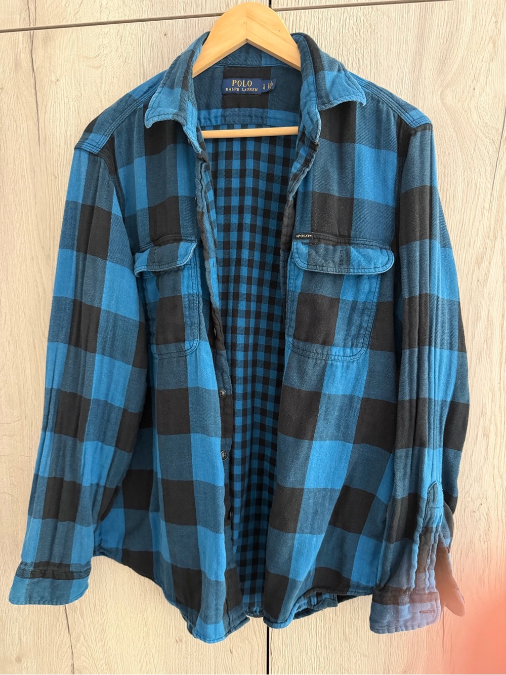 Polo Ralph Lauren grunge flannel shirt
